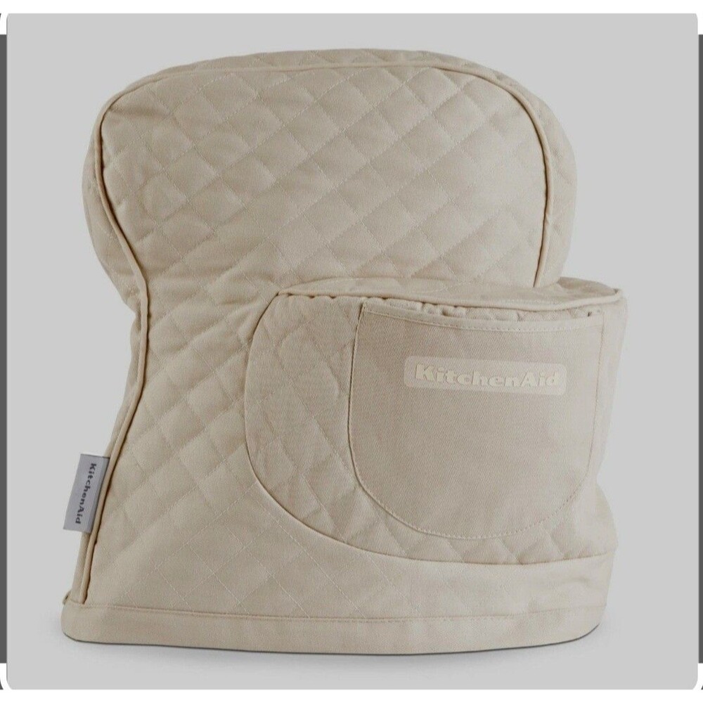 KitchenAid Fitted Stand Mixer Cover for Tilt Head Models 4.5-5 Qt Tan Color NWT
